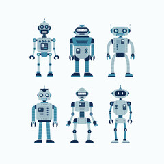 Colección de personajes robot