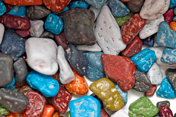 candy pebble, colorful candy to eat