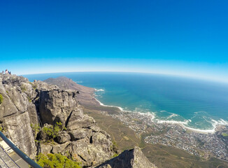 Fototapeta na wymiar View from Table Mountain, Cape Town, South Africa
