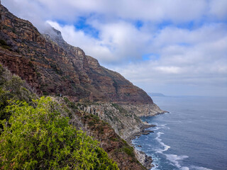 Road from Cape Town to Chapman's Peak, Cape Peninsula, South Africa