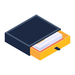 
A slider box icon in an isometric design 

