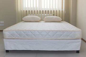 soft double bed with pillows