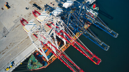 Shipping cranes over seas to Europe and Sweden