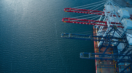 Shipping cranes over seas to Europe and Sweden