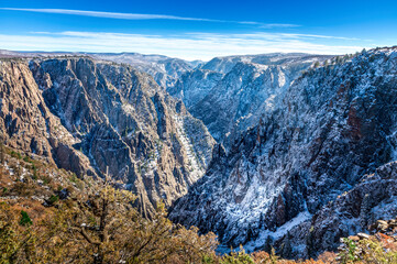 Black Canyon of the Gunnison National Park, Tomichi Point in winter
