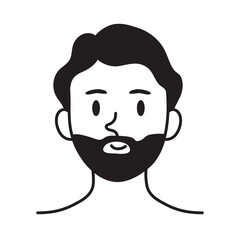 Obraz premium young bearded man
