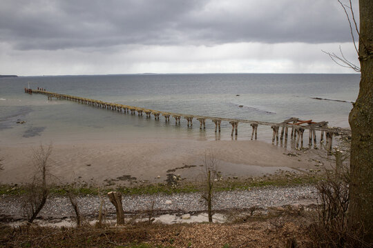 Alte Seebr&uuml;cke in Quern bei Neukirchen, Angeln.