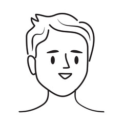 young face man