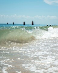 
small wave in the sand