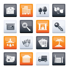 Real Estate and building icons - Vector Icon Set