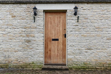 old wooden door of a house