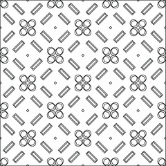 Geometric vector pattern with triangular elements. Seamless abstract ornament for wallpapers and backgrounds. Black and white colors. 