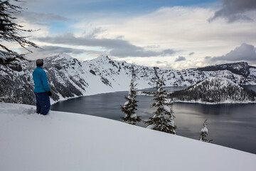 Crater Lake winter