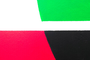 Red green and black abstract background.