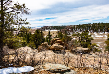 Pikes Peak from Rim of Castlewood Canyon