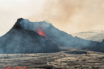 Fagradalsfjall volcanic eruption, Iceland