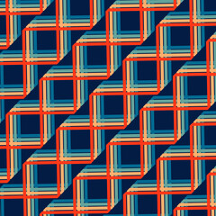 Seamless Retro Geometric Pattern