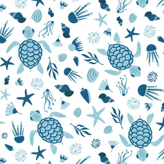 Seamless Turtle Pattern
