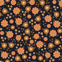 Seamless Vintage Flower Pattern