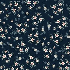 Seamless White Flower Pattern