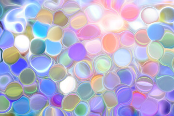 Abstract textured pastel background with bubbles.