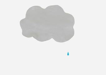 雨雲から落ちる一滴の涙