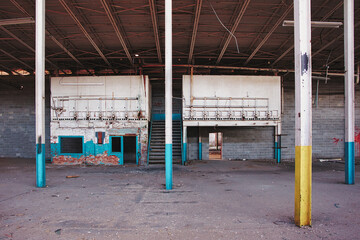 Interior of an abandoned factory 