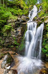 Todtnau Waterfall in the Black Forest Mountains, Germany