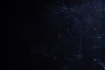 Smoke on black background