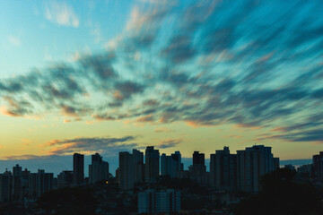 Fototapeta premium sunrise over the city