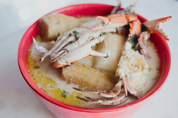 Sopa de cangrejo o jaiba