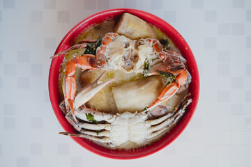 Sopa de cangrejo o jaiba