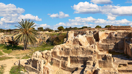Tombs of the Kings, archaeological museum in Paphos on Cyprus