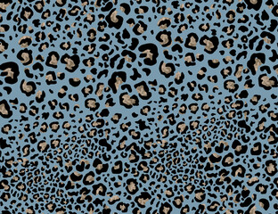 Seamless leopard design pattern, animal print.