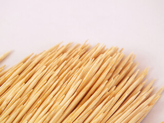 toothpicks on white background.