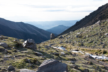 Fototapeta na wymiar 'Stepanek' Hill Mountain Collection captured in Mendoza, Argentina.