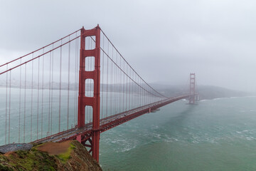 Fototapeta na wymiar Golden Gate Bridge In San Francisco
