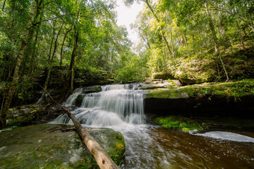 Tham Yai Waterfall on Phu Kradueng, Thailand