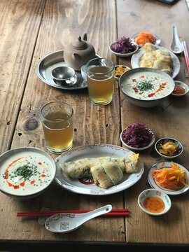 Dan Bing (Taiwanese Egg Pancake) And Xian Dou Jiang (Taiwanese Soy Milk Soup)