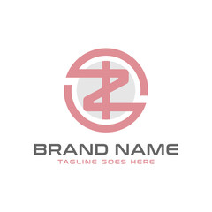 Obraz premium monogram logo design with letter ZI