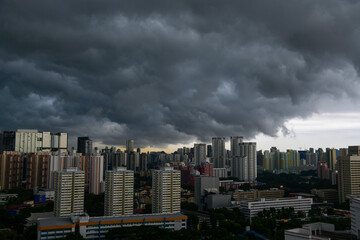 Fototapeta premium Clouds wave formation