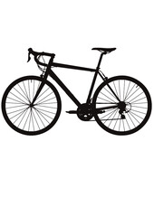 Naklejka na ściany i meble 自転車 シルエット City bike Bicycle Bike silhouette