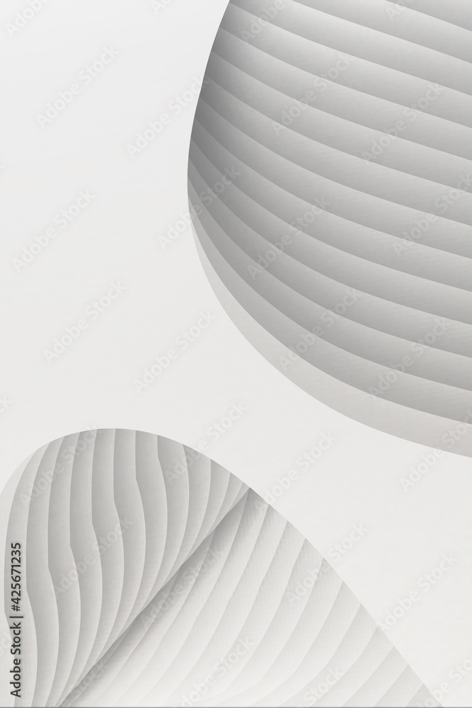 Poster 3d rendering architectural structure gray and white line texture texture background