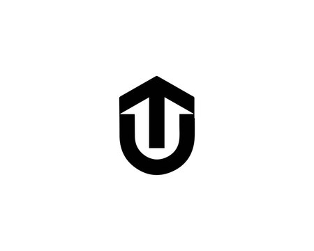 TU UT letter logo design vector template