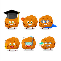 School student of karage cartoon character with various expressions