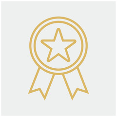 Award medal icon vector illustration