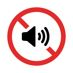 No sound, no volume, no speaker sign vector.