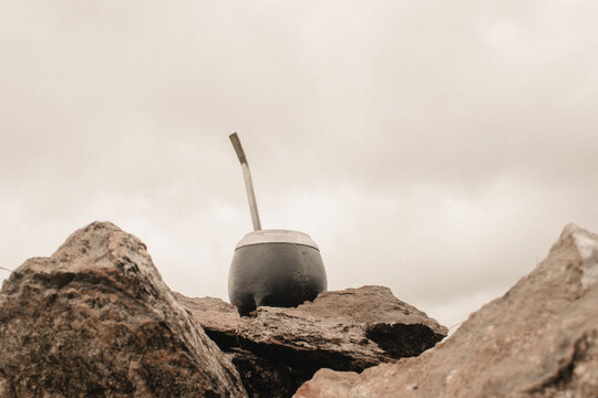 mate and mountain top view