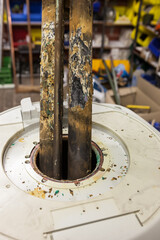 resistance of the boiler is under the lime