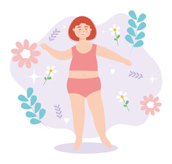 curvy woman illustration
